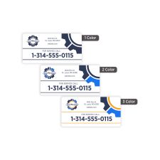 1 1/2" x 3" Rectangle 1, 2, or 3 Color (250/PK)
