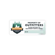 1" x 2 1/2" Rectangle 4 Color Process (100/PK)
