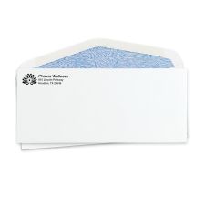 #10 Security Tint White Wove 24 lb. - Spot Color (250/PK)