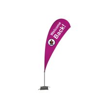13' Teardrop Sail Sign Kit - 2 Sided with Cross Base (1/PK)