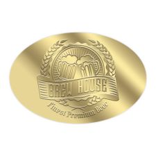 2" x 3" Oval Blind Embossed (500/PK)