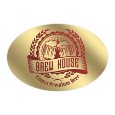 2" x 3" Oval Foil Imprint (500/PK)
