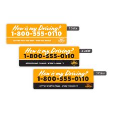 2" x 6" Rectangle 1, 2, or 3 Color (250/PK)