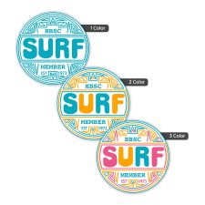 5" Circle Bumper Sticker 1 ,2 or 3 Color (100/PK)