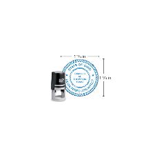 Custom 2000 Plus PrintPro R50, Round/Circle Self-Inking Stamp, 1-7/8" Diameter Impression