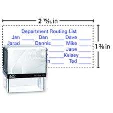Custom 2000Plus PrintPro 60P Self-Inking Rectangle Stamp, 1-7/16" X 2-7/8" Impression