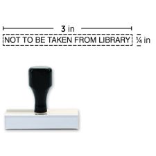 Custom Traditional Rubber Stamp RF06, 1/4" x 3" Impression