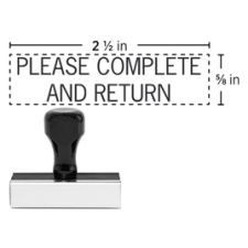 Custom Traditional Rubber Stamp RF32, 5/8" x 2-1/2" Impression