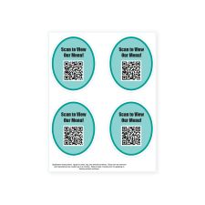 Custom Wall & Counter Gloss Decals, Oval, 4 Pieces (1/PK)