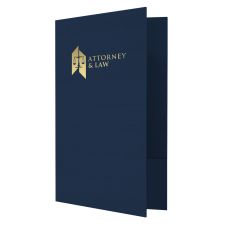 Foil Stamped Two Pocket Legal Folder (50/PK)