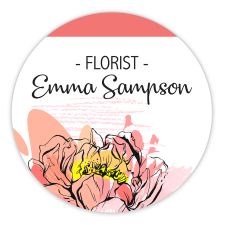 Full Color Name Badge - Shape F (1/PK)
