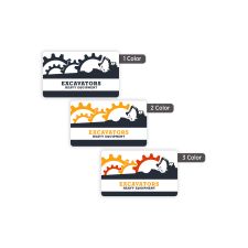 1 1/2" x 2 1/2" Rectangle 1, 2, or 3 Color (250/PK)