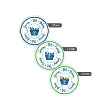 1 3/4" Circle 1, 2, or 3 Color (250/PK)