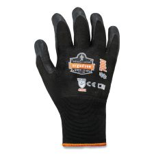 ergodyne ProFlex 7001 Nitrile-Coated Gloves, EN388: 4121X, 9.25" Long, X-Large, Black, Pair