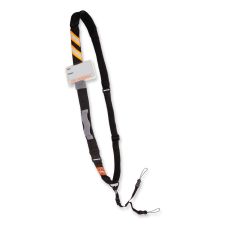 ergodyne Squids 3137 Padded Barcode Scanner Lanyard Sling, 49" to 60" Long, Black