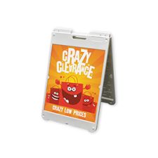 Full Color A-Frame with Two Corrugated Signs, 28 x 22 , (2 signs, print single sided) (1/PK)