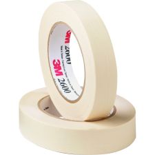 Highland Economy Masking Tape - 60 yd x 1"x 4.4 mil Thickness - 3" Core - Tan - Rubber Backing - - 260024A