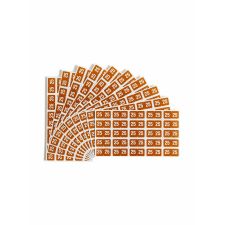 Smead ETS Color-Coded Year Labels, 1/2"H x 1"W, Brown, 250 / Pack