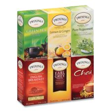 TWININGS Tea Bags, Assorted, 25/Box - TWG54191