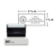 2000 Plus PI 50 Pre-inked Notary Stamp (1/PK)