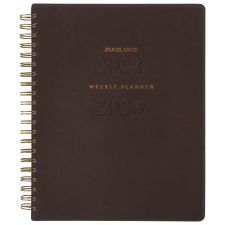 2024-2025 AT-A-GLANCE Signature Collection Academic Weekly/Monthly Planner, 8-1/2" x 11, Brown, July To July, YP905A09
