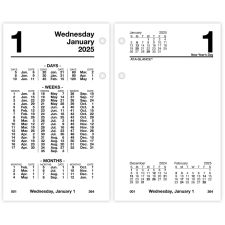 2025 AT-A-GLANCE Daily Desk Calendar Refill, 3-1/2" x 6", Financial, January To December