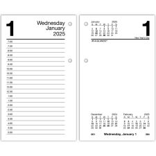 2025 AT-A-GLANCE Daily Loose-Leaf Desk Calendar Refill, 3-1/2" x 6", Monthly Tabs, January To December