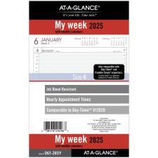 2025 AT-A-GLANCE Weekly Planner Refill, Desk Size, January to December