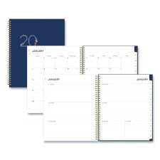Blue Sky Ashlyn Weekly/Monthly Planner, Floral Artwork, 11 x 8.5, Navy/Multicolor Cover, 12-Month (Jan to Dec): 2026