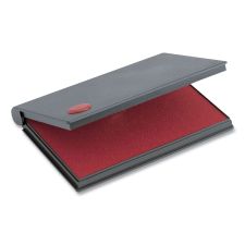 COSCO 2000 PLUS One-Color Felt Stamp Pad, #2, 6.25" x 3.5", Red