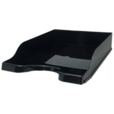 Deflecto Antimicrobial DocuTray Paper Tray, 2-5/8H x 10-3/16W x 13-13/16D, Black