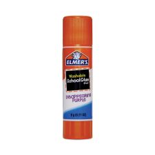 Elmer's Disappearing Purple School Glue Stick, 0.21 oz, Dries Clear, 12/Pack