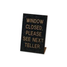 Engraved Pedestal Sign, 6" x 4" (1/PK)