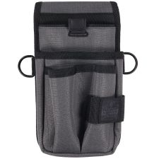 ergodyne Arsenal 5569 Belt Clip Tool Pouch with Device Holster, 4 Compartments, 5 x 2 x 8.5, Polyester, Gray