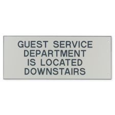 Extended Engraved Wall Sign Only, 4" x 10" (1/PK)