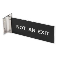 Extended Wall Holder with Engraved Sign, 3" x 8" (1/PK)