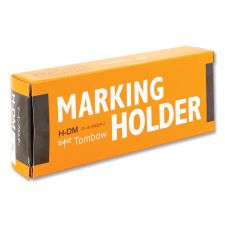 Tombow Wax-Based Marking Pencil, Twist-Advance, 4.4 mm, White Marks, Navy Blue Barrel, 10/Box