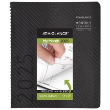 2025 AT-A-GLANCE Contemporary Monthly Planner, 9" x 11", Charcoal, January To December, 70260X45