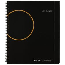 AT-A-GLANCE Plan. Write. Remember. Planning Notebook, 8-1/2" x 11, Black, Undated