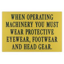 Engraved Large Wall Sign, 12" x 18" (1/PK)