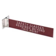 Extended Wall Holder with Engraved Sign, 2" x 10" (1/PK)