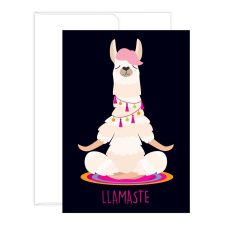 Great Papers! Note Card and Whites Envelopes, Thank You, Lamaste with Gold Foil, 4.875" x 3.375"(folded), 50 count