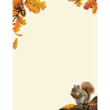 Great Papers! Stationery Letterhead, Acorn, 8.5" x 11", Printer Compatible, 80 sheets