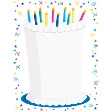 Great Papers! Stationery Letterhead, Cake, 8.5" x 11", Printer Compatible, 80 sheets