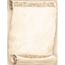 Great Papers! Stationery Letterhead, Florentine Scroll, 8.5" x 11", Printer Compatible, 80 sheets