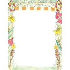 Great Papers! Stationery Letterhead, Luau, 8.5" x 11", Printer Compatible, 80 sheets