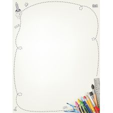 Great Papers! Stationery Letterhead, School Supplies, 8.5" x 11", Printer Compatible, 80 sheets