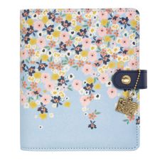 PUKKA PAD Personal Planner, Floral, 7.48 x 6.42, Blue/Pink/White/Yellow Cover, 12-Month, Undated