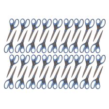Titanium Coated Scissors, 8", Straight, Dark Gray/Blue, Pack Of 36 Scissors