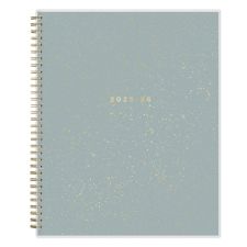 2025-2026 Blue Sky Weekly/Monthly Academic Planner, 8-1/2" x 11", Splatter Dot Jade Frosted, July 2025 To June 2026, 149043